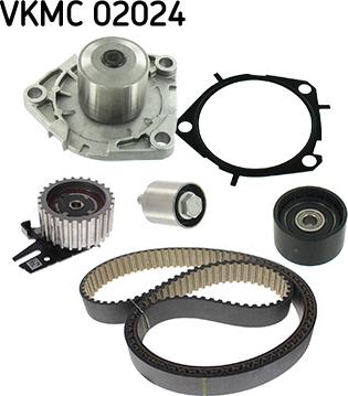 SKF VKMC 02024 — Pompa wodna + zestaw paska rozrządu