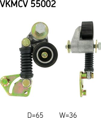 SKF VKMCV 55002 — Napinacz paska klinowego wielorowkowego