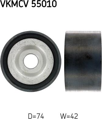 SKF VKMCV 55010 — Rolka kierunkowa / prowadząca, pasek klinowy zębaty