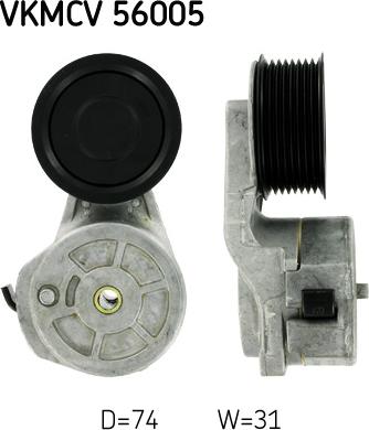 SKF VKMCV 56005 — Napinacz paska klinowego wielorowkowego