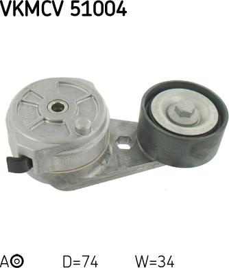 SKF VKMCV 51004 — Napinacz paska klinowego wielorowkowego