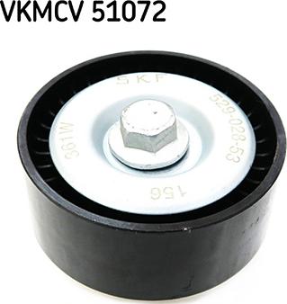 SKF VKMCV 51072 — Rolka kierunkowa / prowadząca, pasek klinowy zębaty