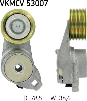 SKF VKMCV 53007 — Napinacz paska klinowego wielorowkowego
