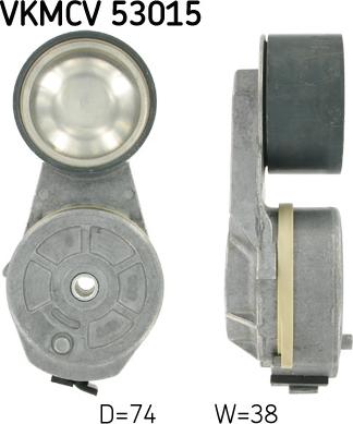 SKF VKMCV 53015 - Napinacz paska wielorowkowego