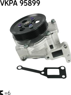 SKF VKPA 95899 - POMPA WODY HYUNDAI IX35-CARNIVAL-SORENTO-SPORTAGE