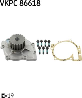 SKF VKPC 86618 - POMPA WODY VOLVO 2.0 850-S40-