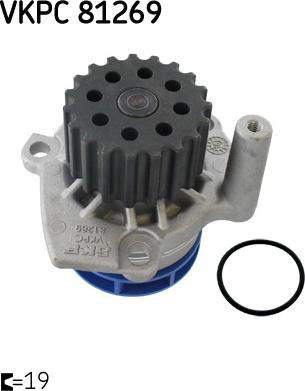 SKF VKPC 81269 - POMPA WODY VW 1.6TDI-2.0TDI A1-A3-A4-Q5