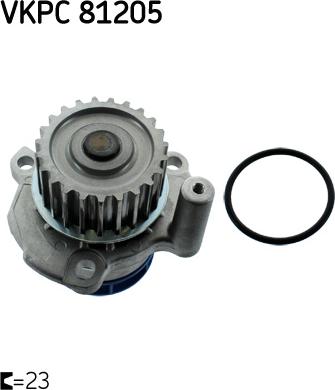 SKF VKPC 81205 - POMPA WODY VW A3-A4-GOLF V 2.0TFSI 04-