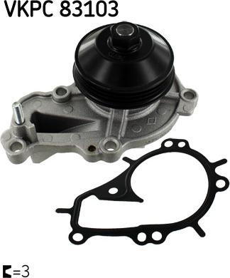 SKF VKPC 83103 - POMPA WODY CITROEN 1.2THP PEUGEOT 14-