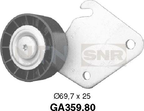 SNR GA359.80 — Rolka kierunkowa / prowadząca, pasek klinowy zębaty