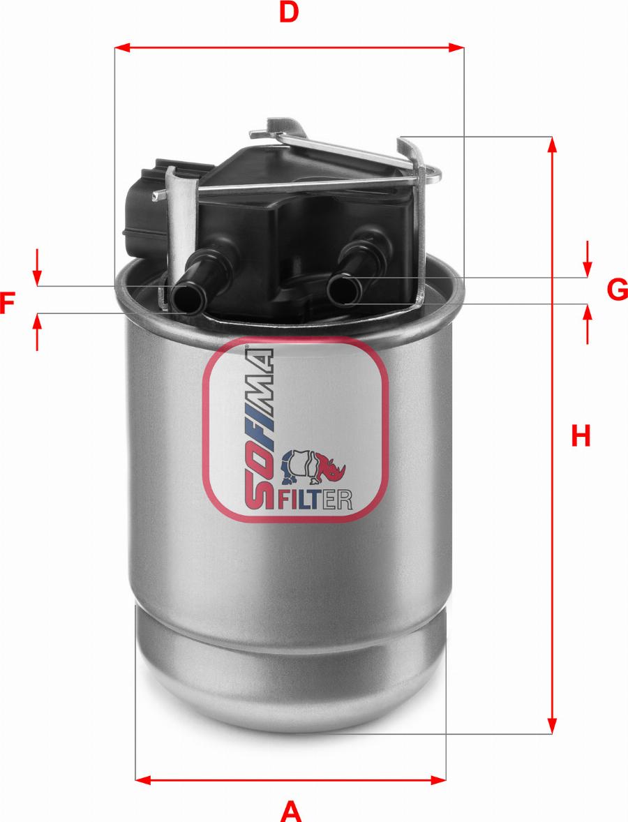 Sofima S 5517 GC — Filtr paliwa