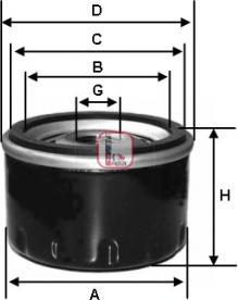 Sofima S 3431 R - Filtr oleju