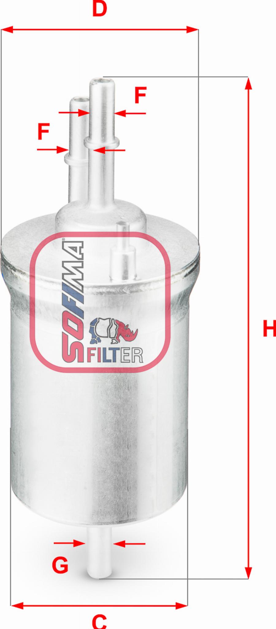 Sofima S 1840 B — Filtr paliwa