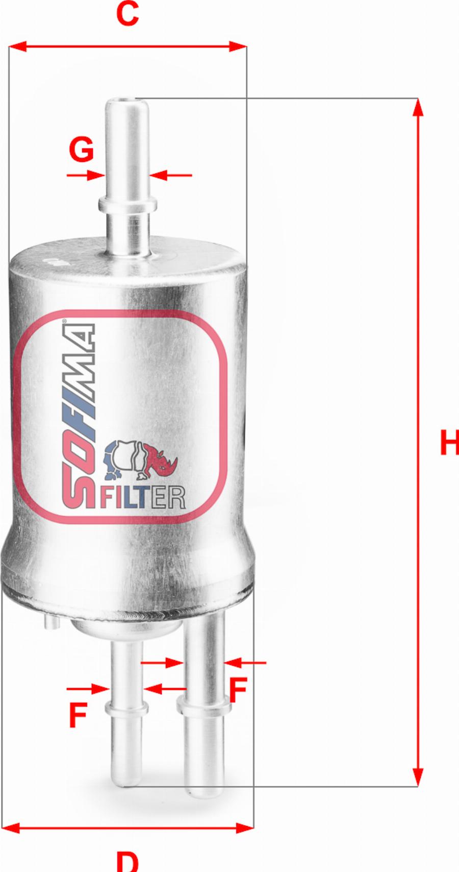 Sofima S 1855 B — Filtr paliwa