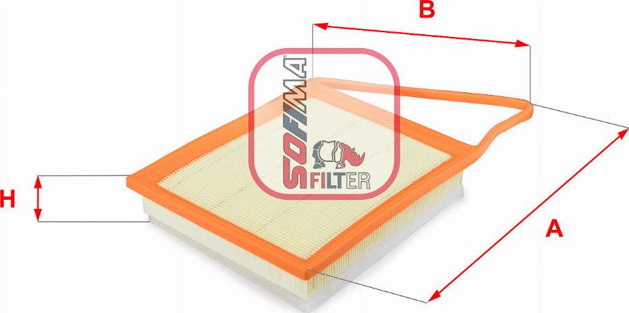 Sofima S 3645 A — Filtr powietrza