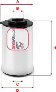 Sofima S 7H2O NE — Filtr paliwa