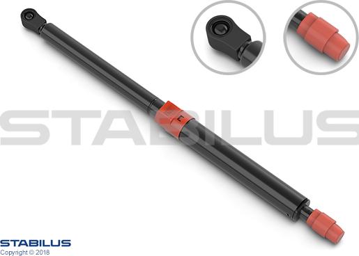 STABILUS 432361 — Spręż. gazowa, podłoga wkładana (bagażnik / przestrzeń ładun.)