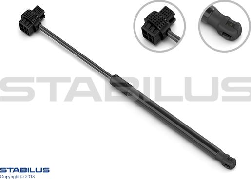 STABILUS 645787 — Sprężyna gazowa, pokrywa komory silnika