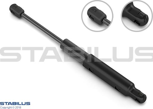 STABILUS 3474XK — Sprężyna gazowa, pokrywa komory silnika