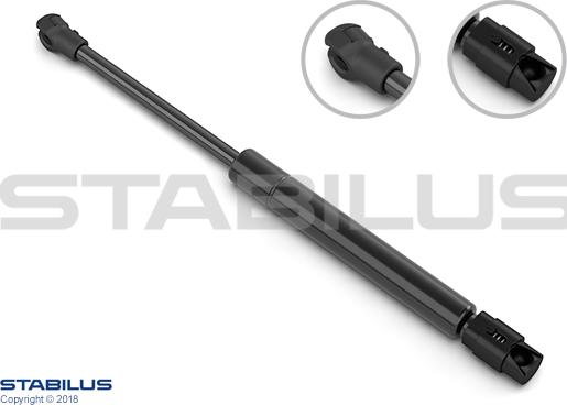 STABILUS 120520 — Sprężyna gazowa, uchwyt koła zapasowego