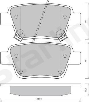 Blue Print ADT342147 - KLOCKI HAM. TOYOTA T. AVENSIS-COROLLA 1.6-2.4 03-09