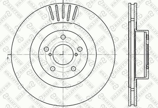 Blue Print ADS74318 - TARCZA HAM. SUBARU P. OUTBACK-IMPREZA-FORESTER 03--08- 294MM