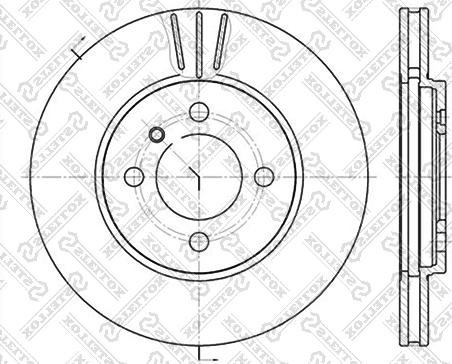 ATE 24.0322-0122.1 - TARCZA HAM. BMW P. 3 1.6-2.7 83-94 POWER DISC