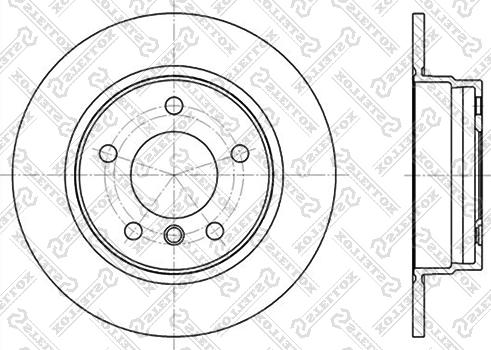 FEBI Bilstein 01725 - Tarcza hamulcowa