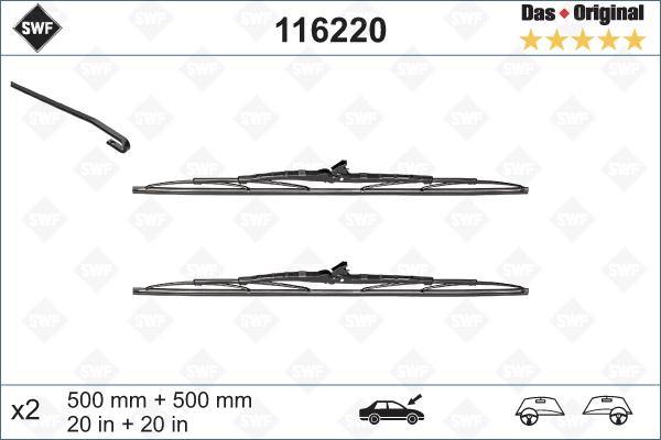SWF 116220 - Pióro wycieraczki
