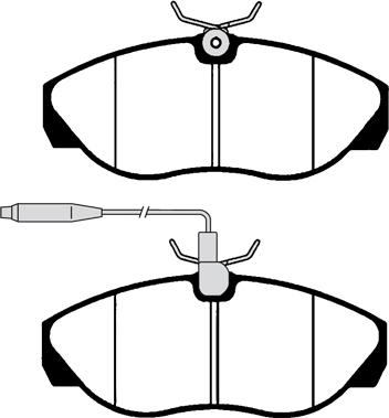 Hart 215 927 - KLOCKI HAMULCOWE PRZÓD