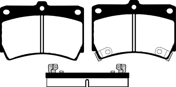 Textar 2165404 - KLOCKI HAM. MAZDA P. 323 89--94--KIA RIO