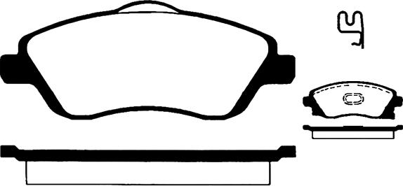 Textar 2322501 - KLOCKI HAM. OPEL P. CORSA C