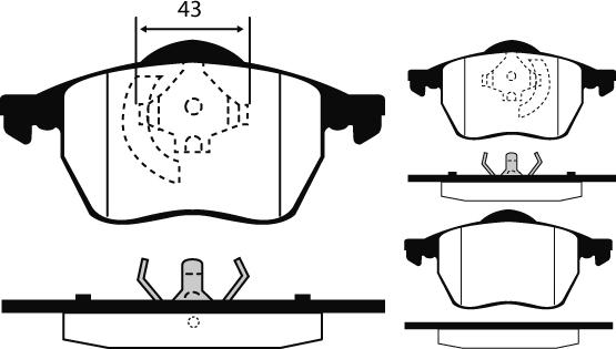 Maxgear 19-0650 - KLOCKI HAM. VW P. A3-PASSAT-TT
