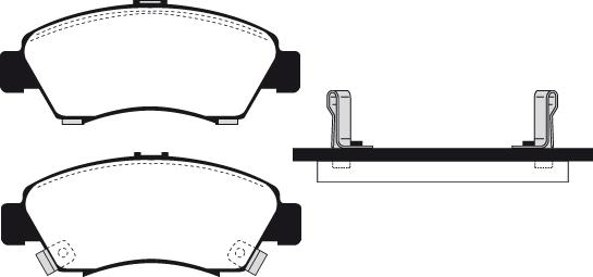 BOSCH 0 986 494 299 - Klocek hamulcowy kpl.