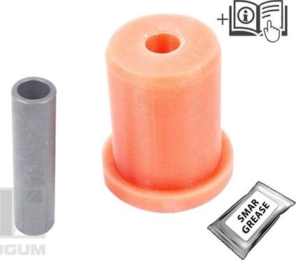 Tedgum TED38024 - TULEJA WAH. FIAT T. CINQUECENTO 91-99 WEW-ZEW POLIURETAN