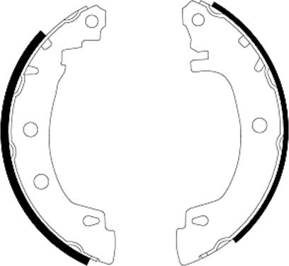 Textar 91049500 — Zestaw szczęk hamulcowych