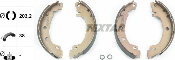 Textar 91049500 - SZCZĘKI HAM. RENAULT MEGAN