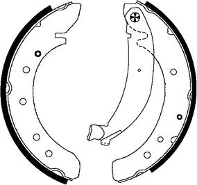 Textar 91049600 — Zestaw szczęk hamulcowych