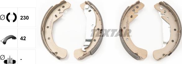 Textar 91049000 - SZCZĘKI HAM. OPEL ASTRA KO