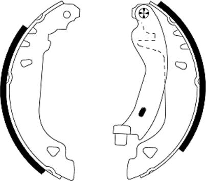 Textar 91049100 — Zestaw szczęk hamulcowych