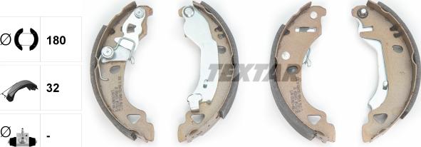 Textar 91049200 - SZCZĘKI HAM. FIAT BRAVA-O-PUNTO 93-