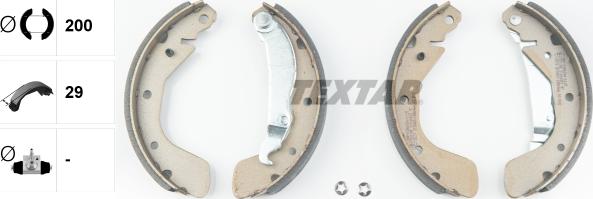 Textar 91044800 - Szczęka hamulcowa