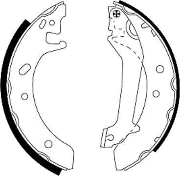 Textar 91046600 — Zestaw szczęk hamulcowych