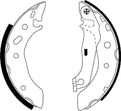 Textar 91048800 — Zestaw szczęk hamulcowych