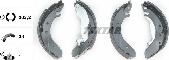 Textar 91043900 - SZCZĘKI HAM. HONDA CIVIC 94- UK-ROVER 200-400-25-45
