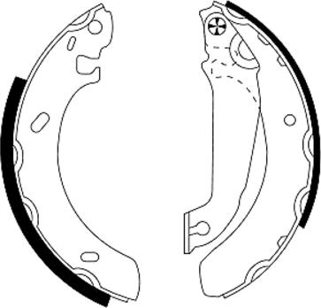Textar 91043800 — Zestaw szczęk hamulcowych