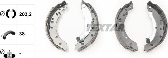 Textar 91059800 - SZCZĘKI HAM. CITROEN C2-C3
