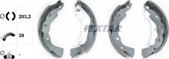 Textar 91056400 - SZCZĘKI HAM. MITSUBISHI CARISMA 95-06-SPACE STAR 01-04