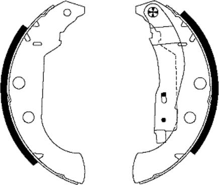 Textar 91056600 — Zestaw szczęk hamulcowych