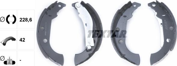 Textar 91056600 - SZCZĘKI HAM. CITROEN XSARA-306 KOMBI